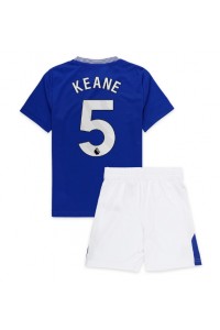 Everton Michael Keane #5 Babytruitje Thuis tenue Kind 2024-25 Korte Mouw (+ Korte broeken)